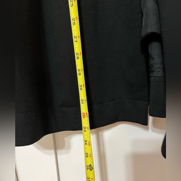 Vtg Black Womens long coat L buttons Michael Kors winter jacket Goth Romantic - Picture 16 of 16